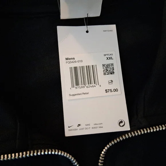 Nike Club Mens Knit Jacket FQ3426-010 NWT XXL